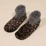 Chaussons Chaussettes Léopard Femme 8