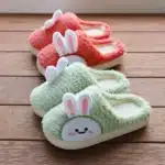 Pantoufle Petit Lapin Doux Enfant 1