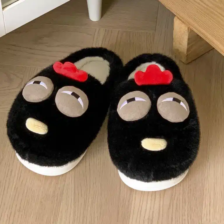 Nouveau pantoufles de poule personnalisées femme hiver 3D dessin animé Animal chaussures de créateur femmes maison chaud flou diapositives pantoufle dame chaussure amusante 1