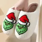 Pantoufles Grinch Noël 3