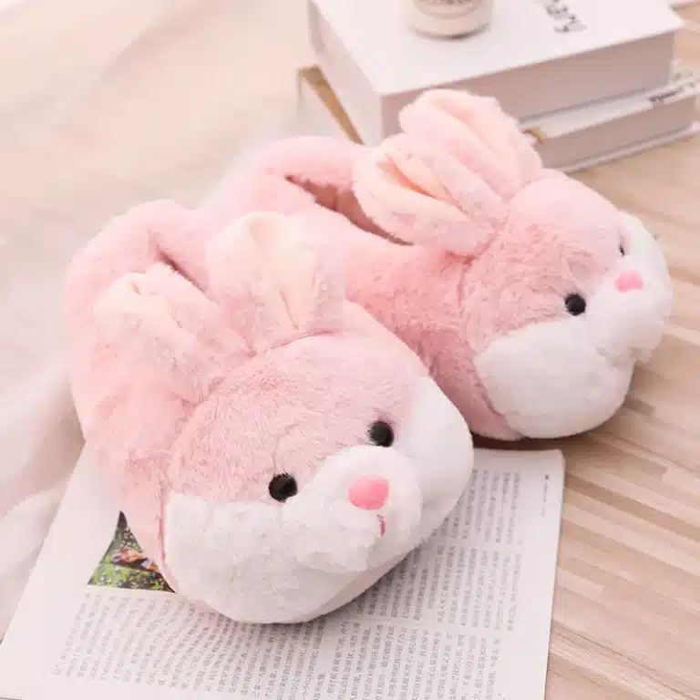 Chaussons Lapin Rose 1