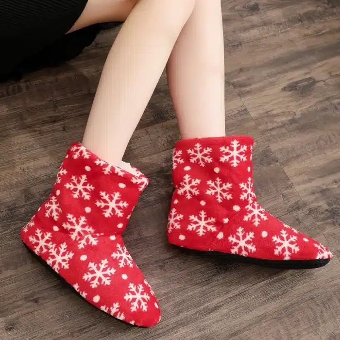Chausson Botte Noël Rouge 2