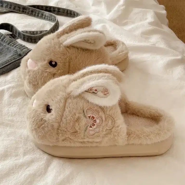 Pantoufles Lapin Semelle Epaisse 2
