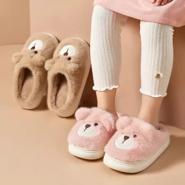 Pantoufle Ourson Mignon Enfant 3