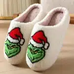 Pantoufles Grinch Noël 5