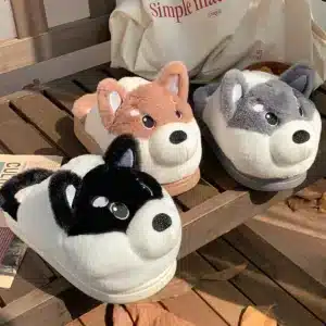 Pantoufles Chien Husky 5