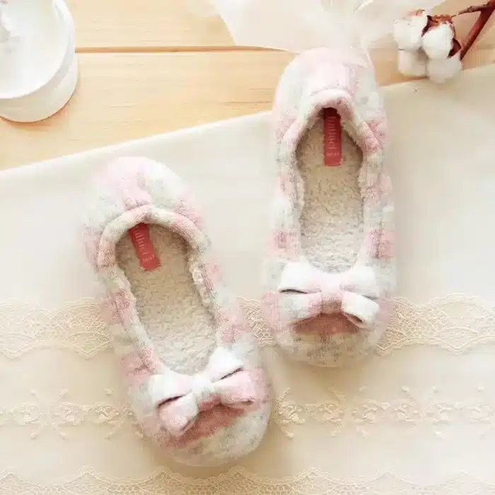 Chausson Ballerine Rayée Femme 4