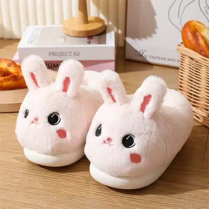 Pantoufles Lapin Rose 2