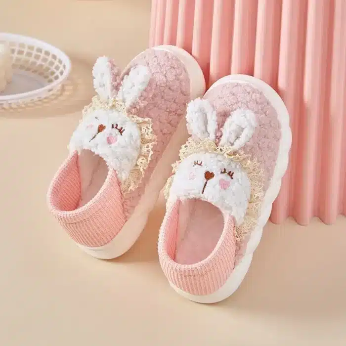 Pantoufles Lapin Semelle Souple 1