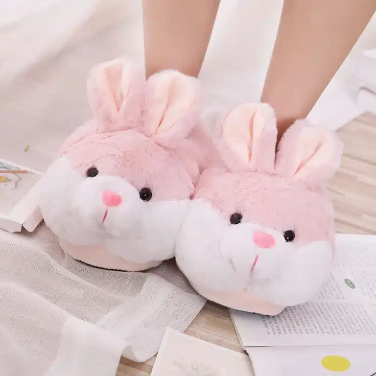 Chaussons Lapin Rose 2