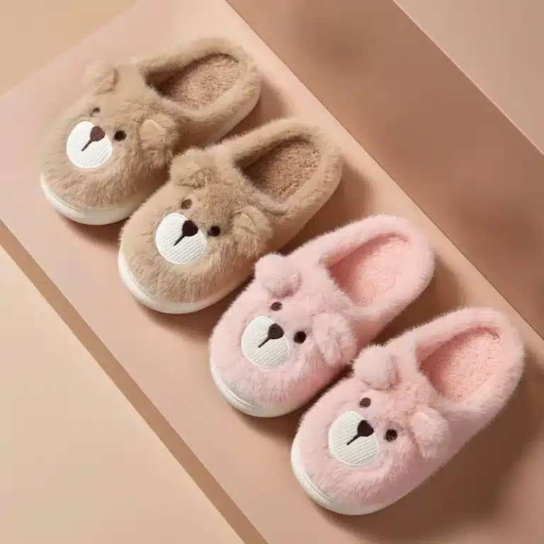 Pantoufle Ourson Mignon Enfant 1