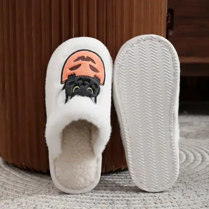 Pantoufles Chat Citrouille 4