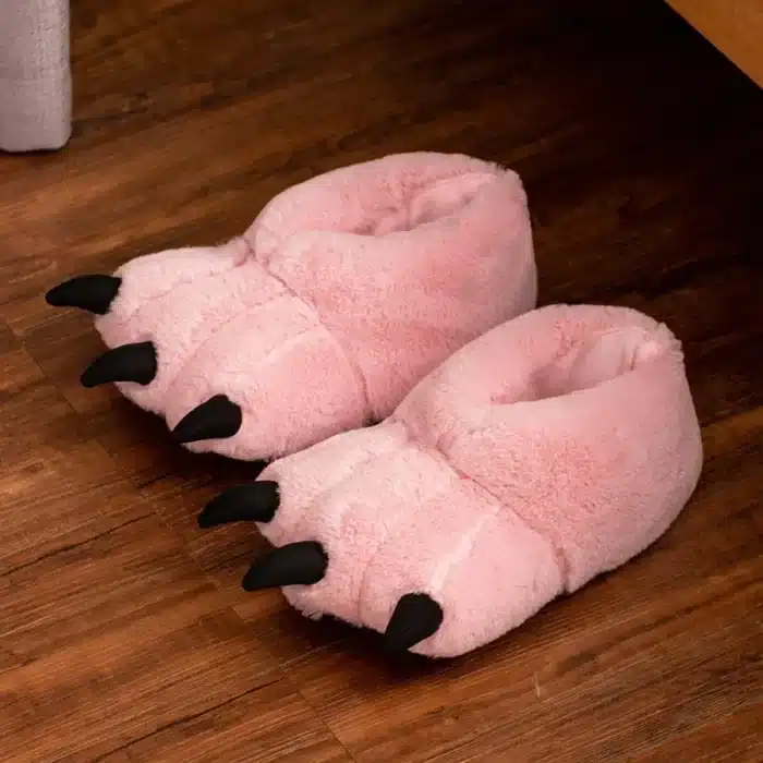 Pantoufles Griffes Roses 1