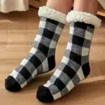 Chaussons Chaussettes A Carreaux 7