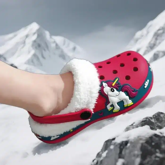 Chaussons Sabots Fourrés Licorne 2