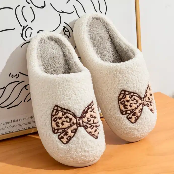 Pantoufle Noeud Léopard 5
