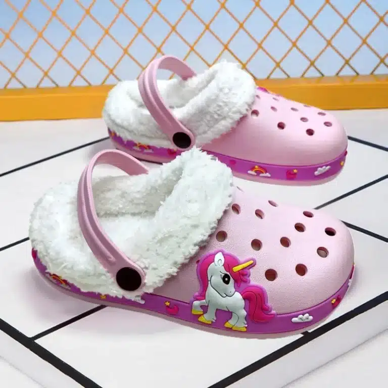 Chaussons Sabots Fourrés Licorne 3