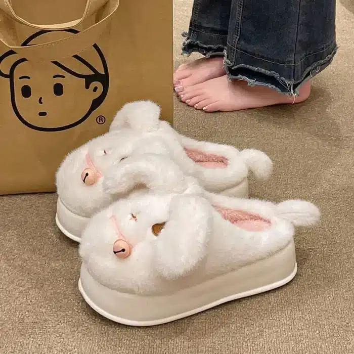 Chaussons Lapin Semelle Epaisse 4