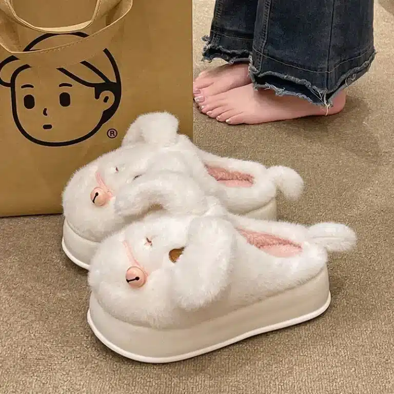 Chaussons Lapin Semelle Epaisse 4