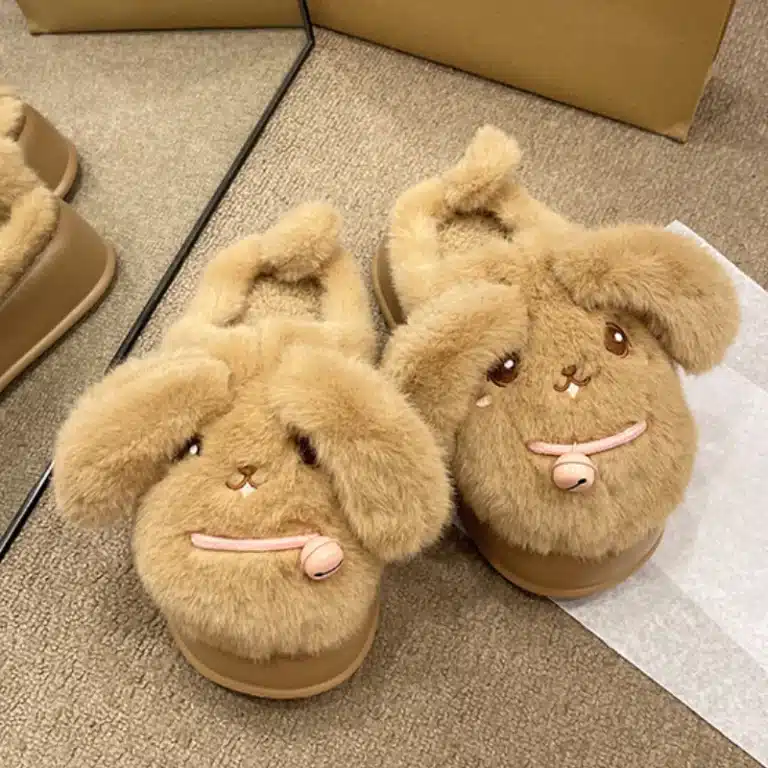 Chaussons Lapin Semelle Epaisse 5