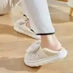 Pantoufles Fermées Avec Noeud 5