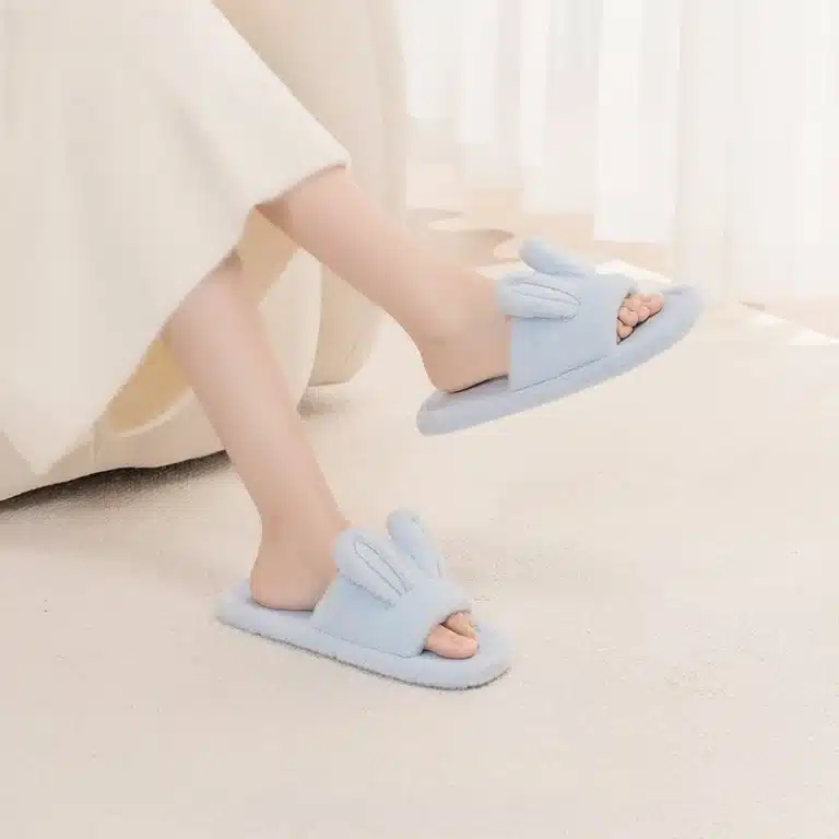 Pantoufles Oreilles De Lapin Semelle Fine 1