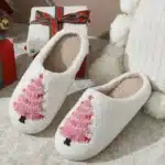 Pantoufles Sapin Rose Femme 2