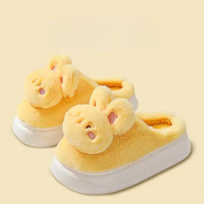 Pantoufles Tête De Lapin Semelle Epaisse 2