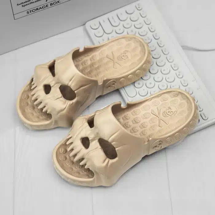 Pantoufle Tete de Mort Ouverte 4