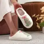 Chausson De Noël Femme Sapin 5