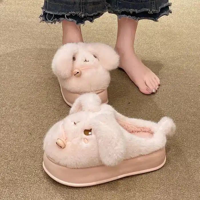 Chaussons Lapin Semelle Epaisse 3