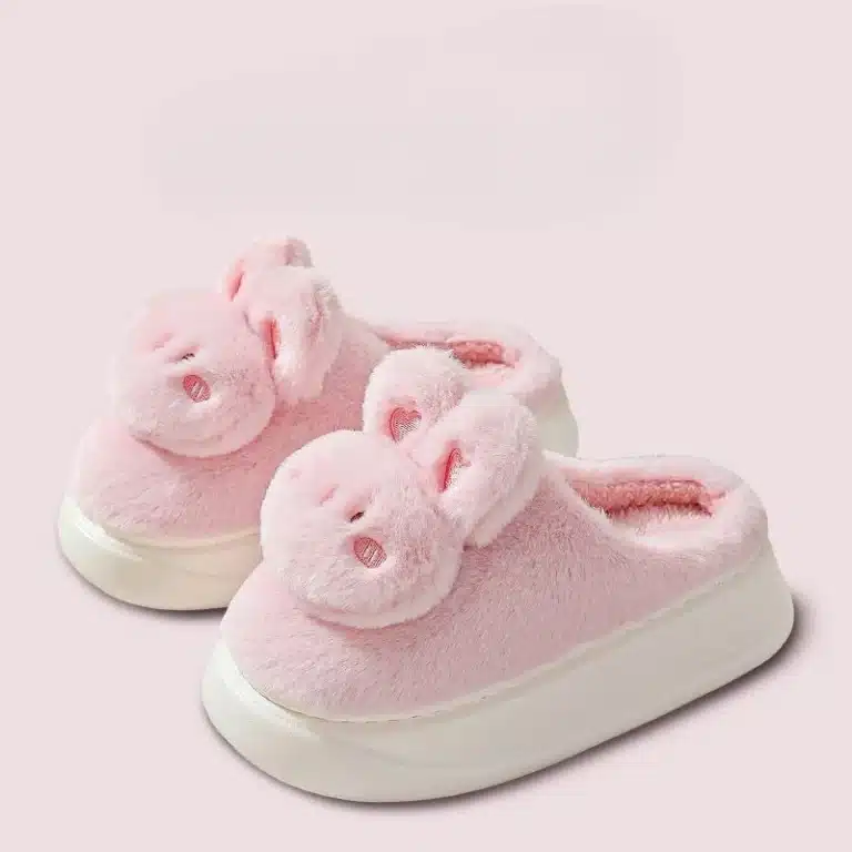 Pantoufles Tête De Lapin Semelle Epaisse 1