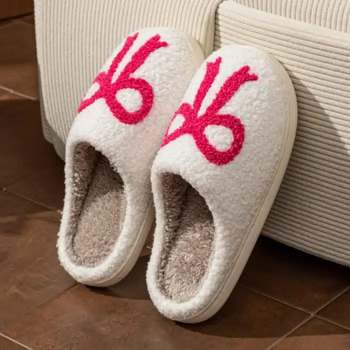 Pantoufle Noeud Rose 2