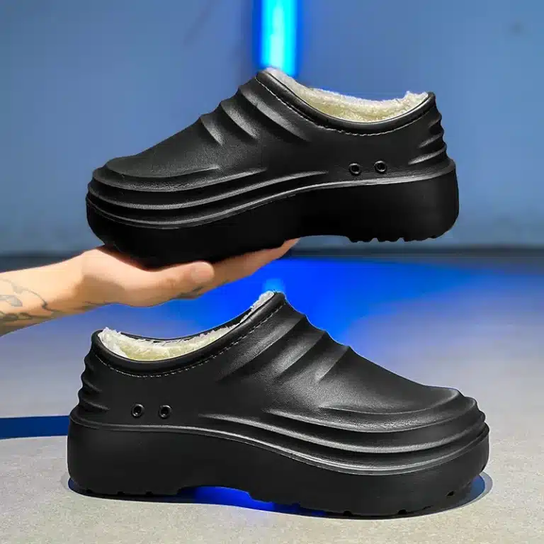 Chausson Mule Fourré Antidérapant 2