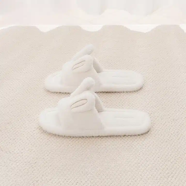 Pantoufles Oreilles De Lapin Semelle Fine 5