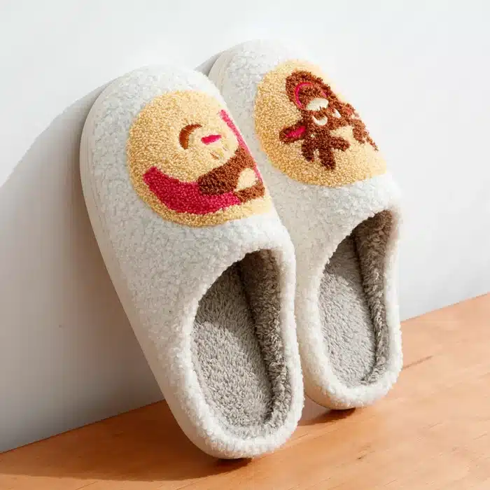 Chaussons Renne Et Bonhomme De Neige 3