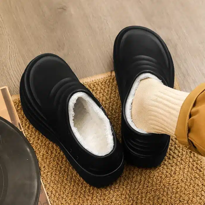 Chausson Mule Fourré Antidérapant 5