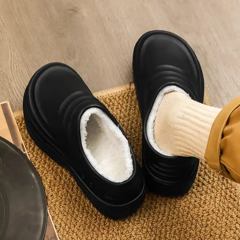 Chausson Mule Fourré Antidérapant 5