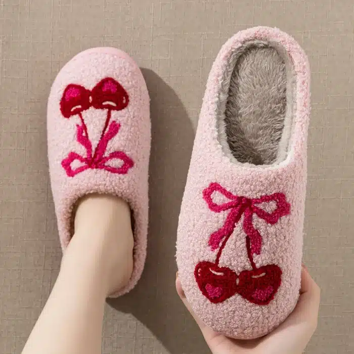Pantoufle Cerise Rose 4