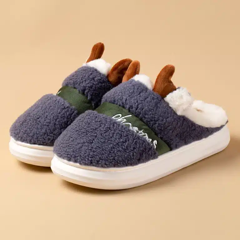 Pantoufles Renne De Noël Homme 1