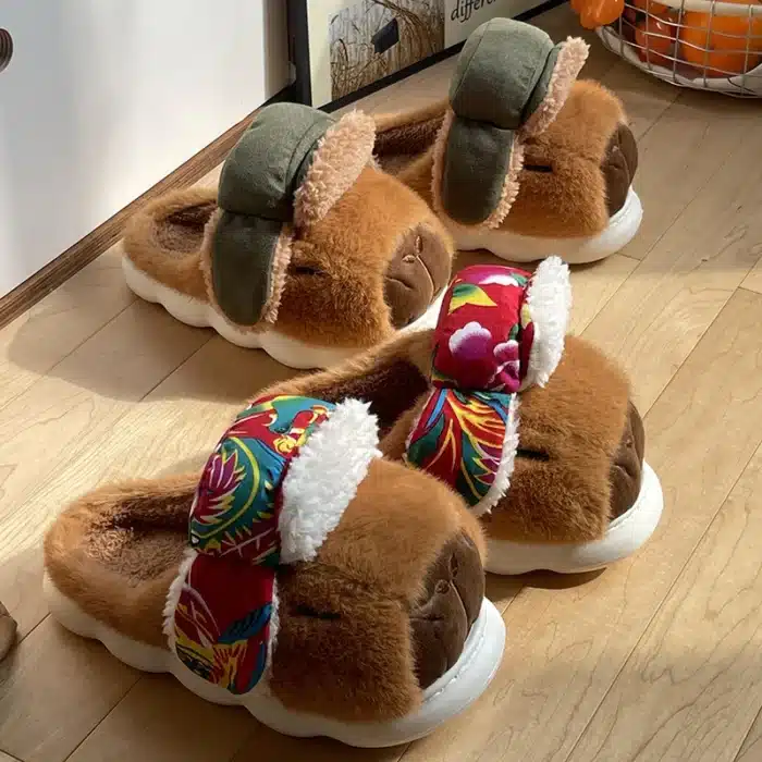 Pantoufles Capybara Chapka 5