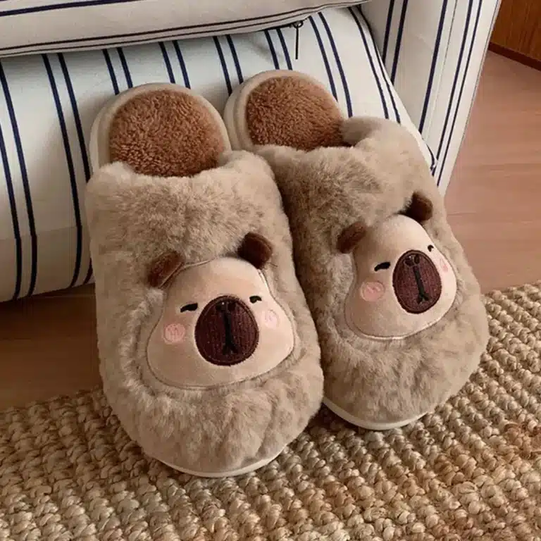 Pantoufles Tête de Capybara Kawaii 5