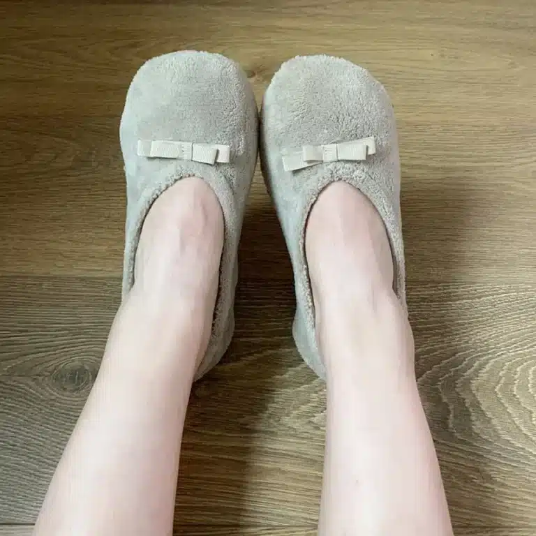 Pantoufle Ballerine Grise 2