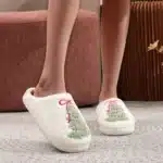 Chausson De Noël Femme Sapin 6