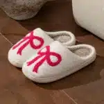Pantoufle Noeud Rose 4
