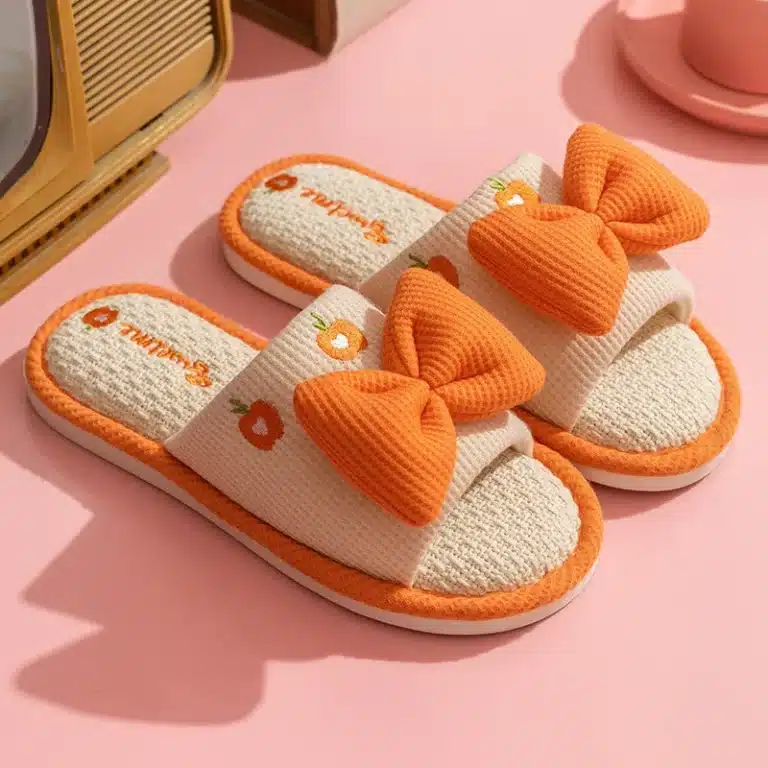 Chausson Lin Noeud Femme 4