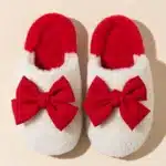 Chausson De Noël Femme Noeud 2