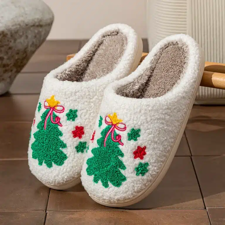 Chaussons Sapin De Noël 4