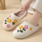 Pantoufles Fleurs 1
