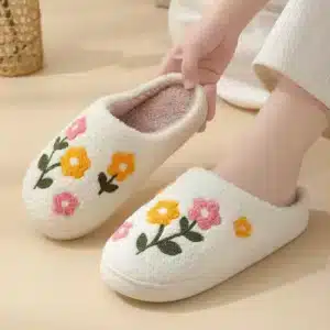 Pantoufles Fleurs 1